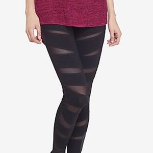Black Mesh Leggings